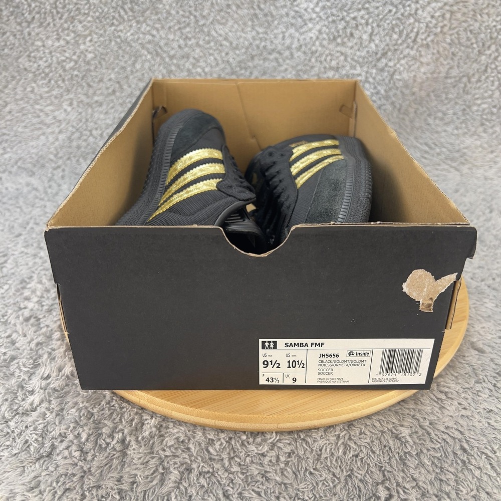 adidas Samba Mexico Shoes Mens 9 Black Gold Soccer Football Blokecore Heritage - Picture 11 of 11
